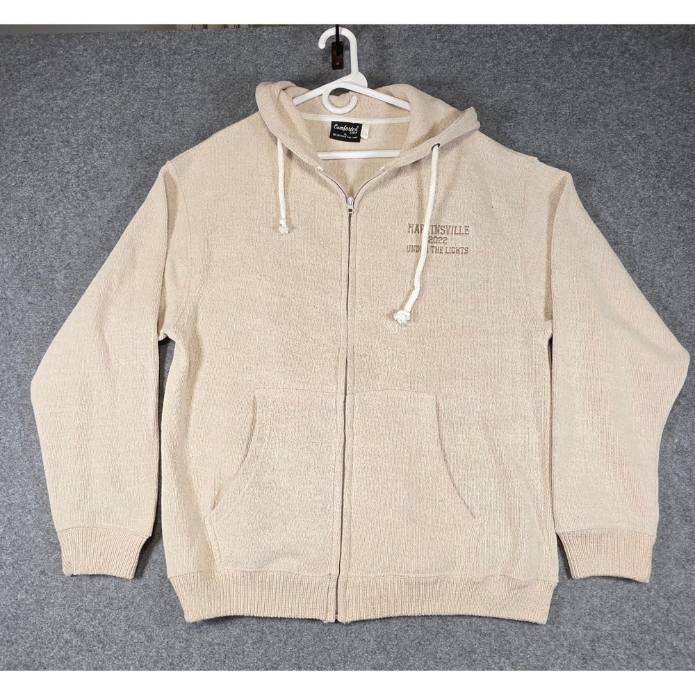 Comfortex USA Nascar Martinsville 2022 Under The Lights Zip Hoodie Beige XL